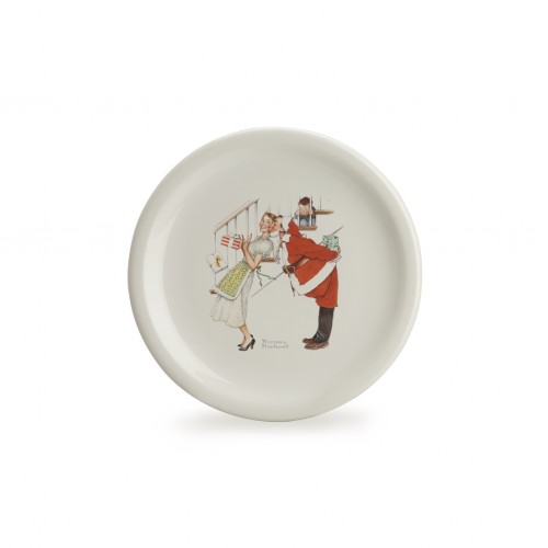 Longaberger Norman Rockwell Holiday Plate - OS - Christmas Surprise